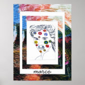 Peter Maxスタイルオリジナルサイン絵画ズ ポスター (正面)