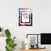 Peter Maxスタイルオリジナルサイン絵画ズ ポスター (ホームオフィス)