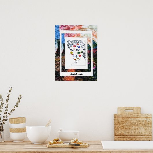 Peter Maxスタイルオリジナルサイン絵画ズ ポスター (キッチン)