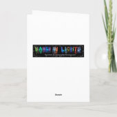 Peter - Name in Lights greeting card (Photo) カード (裏面)