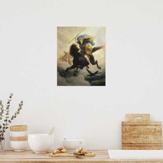 Peter Nicolai Arbo - Valkyrien ポスター (キッチン)