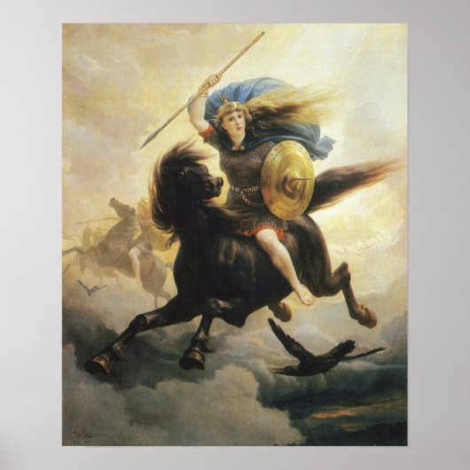 Peter Nicolai Arbo - Valkyrien ポスター (正面)