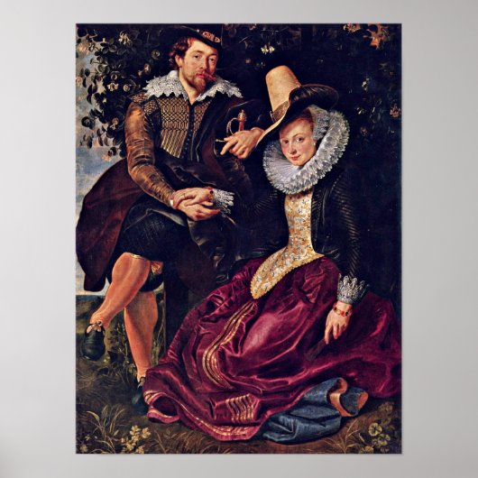 Peter Paul Rubens – 画家とその妻 ポスター (正面)