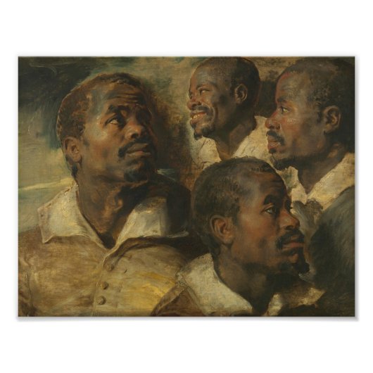 Peter Paul Rubens – 頭の4勉強 フォトプリント (正面)