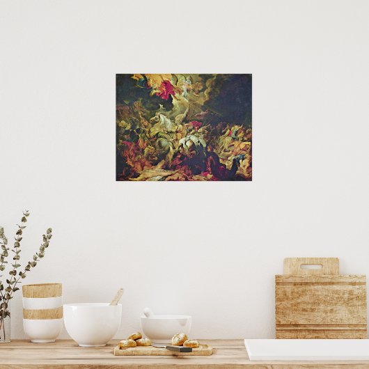 Peter Paul Rubens - Sennacheribの敗北 ポスター (キッチン)