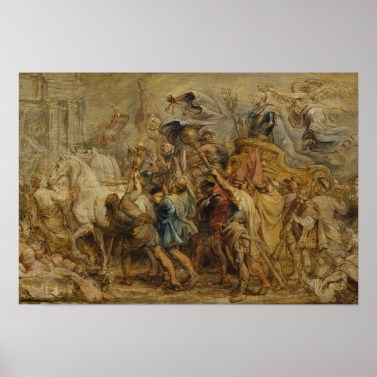 Peter Paul Rubens - The Triumph of Henry IV ポスター (正面)