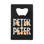 Peter Peter Fall Season Pumpkin クレジットカード栓抜き (正面)