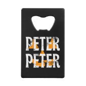Peter Peter Fall Season Pumpkin クレジットカード栓抜き (裏面)