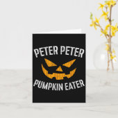 Peter Peter Pumpkin Eater Halloween Costume Shirt  カード (黄色い花)