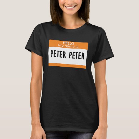Peter Peter Pumpkin Eater  Halloween couples costu Tシャツ (正面)