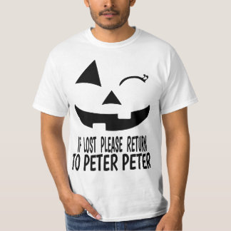 Peter Peter Pumpkin Eater Wife Couples Costume  Tシャツ