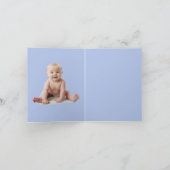 Peter Photo Baby Showerをカスタマイズありがとう ノートカード (内部)