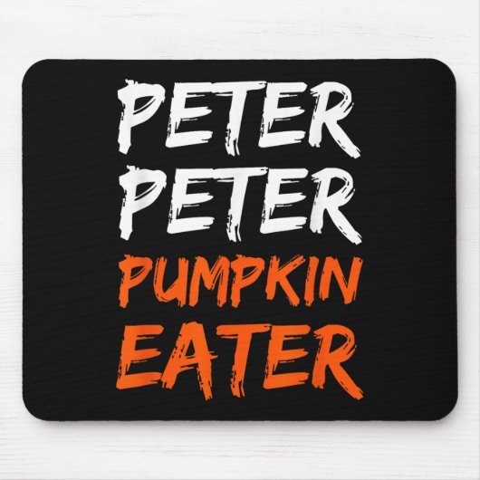 Peter Pumpkin Costume Eater Halloween  マウスパッド (正面)