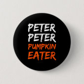 Peter Pumpkin Costume Eater Halloween  缶バッジ (正面)