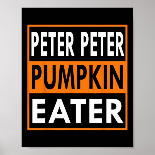 Peter Pumpkin Eater Costume For Couples - Matching ポスター (正面)