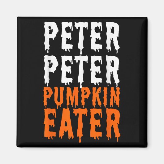 Peter Pumpkin Eater Halloween Costume Couple Men  マグネット (正面)