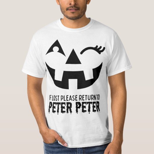 Peter Pumpkin Eater Halloween Couples Costume Wome Tシャツ (正面)