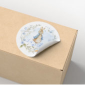 Peter Rabbit男の子 – 白いステッカー ラウンドシール