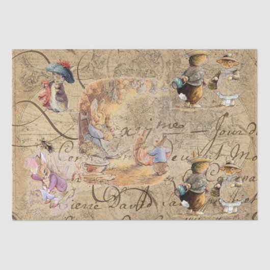 peter rabbit （コレクション5）ティッシュペーパー 薄葉紙 (正面)