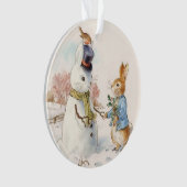 Peter Rabbit and the Snowman by Beatrix Potter オーナメント (正面)
