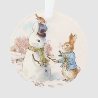 Peter Rabbit and the Snowman by Beatrix Potter オーナメント