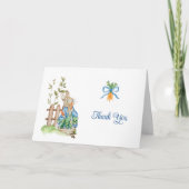 Peter Rabbit Baby Shower サンキューカード (正面)