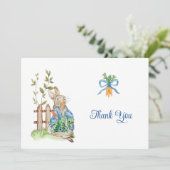 Peter Rabbit Baby Shower サンキューカード (スタンド正面)