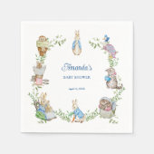 Peter Rabbit Baby Shower スタンダードカクテルナプキン (正面)
