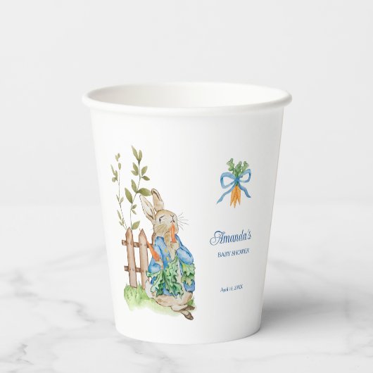 Peter Rabbit Baby Shower 紙コップ (裏面)