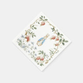 Peter Rabbit Baby Shower Berry Wreath Napkins スタンダードカクテルナプキン (角)
