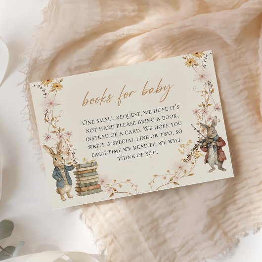 Peter Rabbit Baby Shower Books for Baby エンクロージャーカード