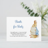 Peter Rabbit Baby Shower Books For Baby 出欠カード (スタンド正面)