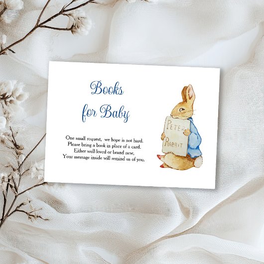 Peter Rabbit Baby Shower Books For Baby 出欠カード