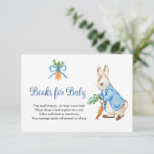 Peter Rabbit Baby Shower Books For Baby 出欠カード (スタンド正面)