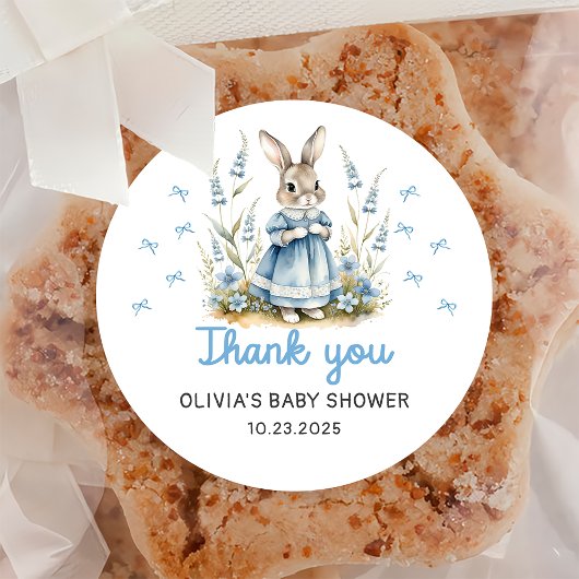 Peter Rabbit Baby Shower Sticker ラウンドシール
