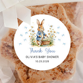 Peter Rabbit Baby Shower Sticker ラウンドシール