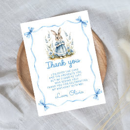 Peter Rabbit Baby Shower Thank You Card サンキューカード