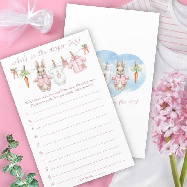 Peter Rabbit Baby Shower What's In The Diaper Bag (クリエイターアップロード済み)