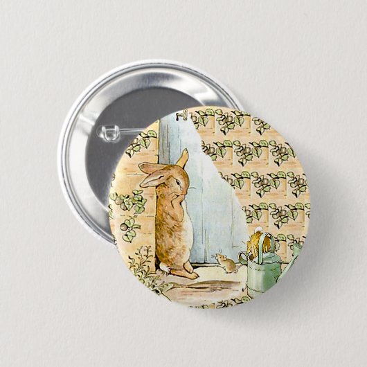 Peter Rabbit Beatrix Potter Doorway 缶バッジ (正面&裏面)