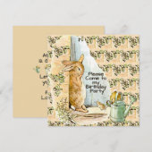 Peter Rabbit Beatrix Potter Doorway Invitation 招待状 (正面/裏面)