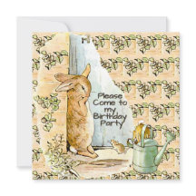 Peter Rabbit Beatrix Potter Doorway Invitation