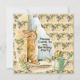 Peter Rabbit Beatrix Potter Doorway Invitation 招待状