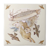 Peter Rabbit Beatrix Potter McGregor Ceramic Tile タイル (正面)