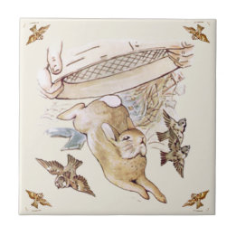Peter Rabbit Beatrix Potter McGregor Ceramic Tile タイル