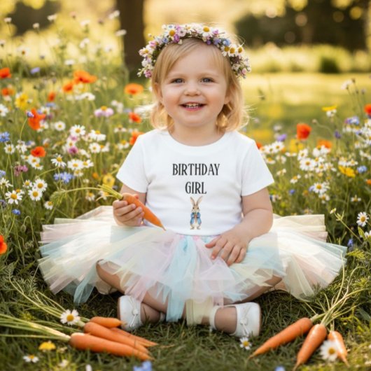 Peter Rabbit Birthday Girl Baby Matching Family ベビーTシャツ