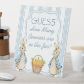 Peter rabbit blue boy baby shower table sign 台座サイン (インサイチュ)