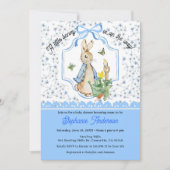 Peter Rabbit Blue Wildflowers Books for Baby and 招待状 (正面)