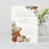 Peter Rabbit Christmas Baby Shower Invitation 招待状 (スタンド正面)