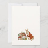 Peter Rabbit Christmas Birthday Invitation 招待状 (裏面)