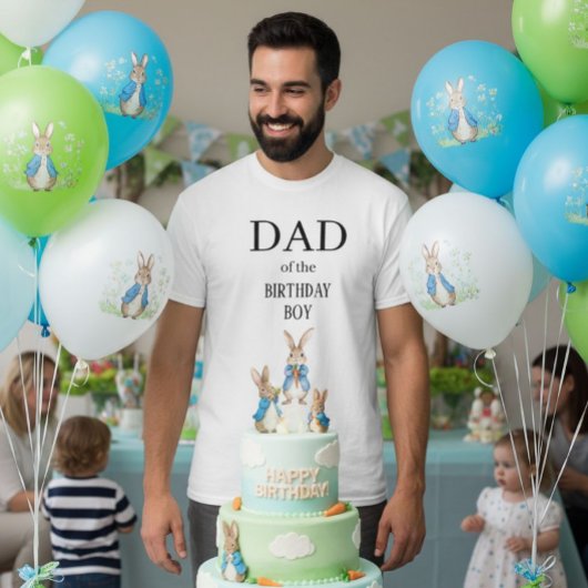 Peter Rabbit Dad of the Birthday Boy Party Family  Tシャツ